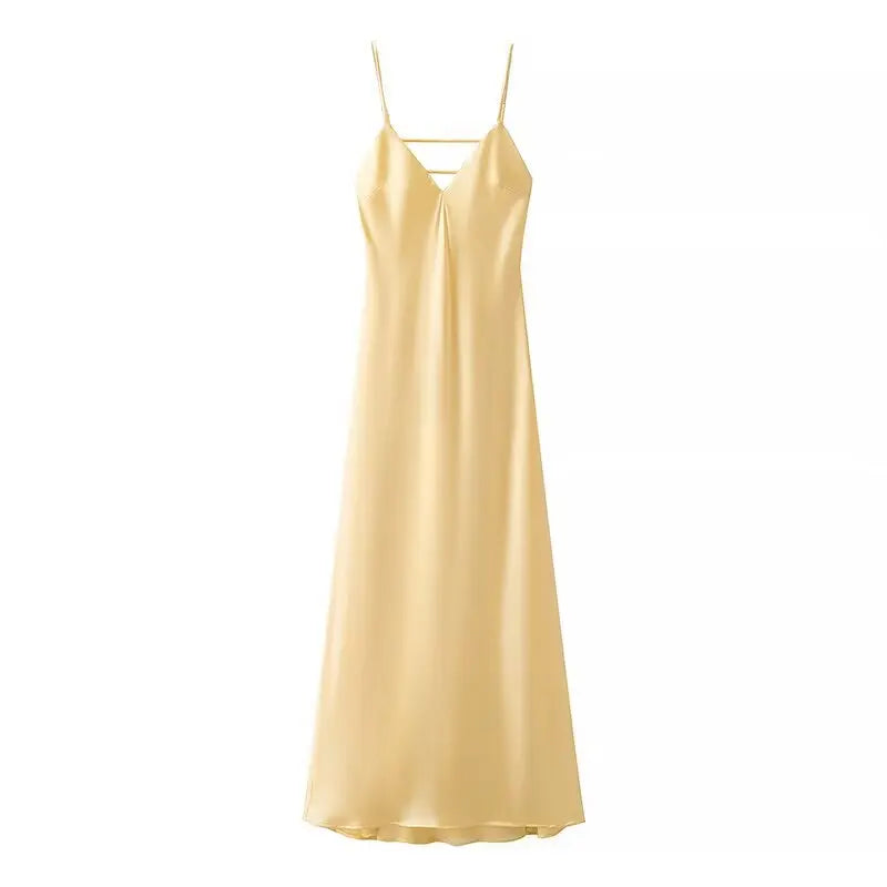 Golden Hour Satin Slip Dress