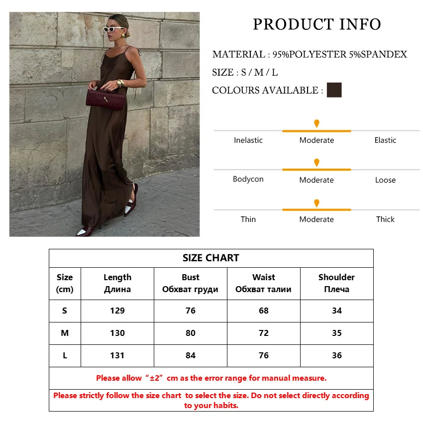 Classy Allure Satin Maxi – Backless Elegance in Motion