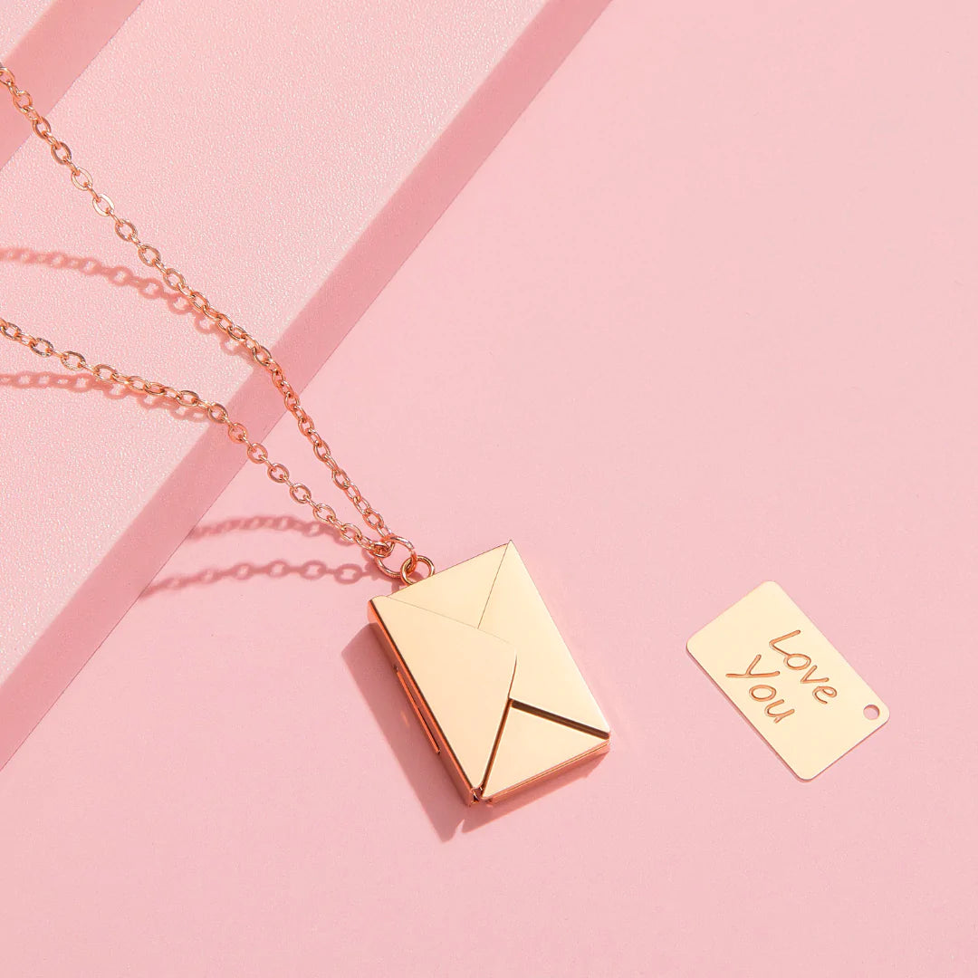 ✨  Love Letter Necklace – The Perfect Valentine's Gift! 💖