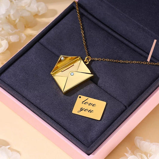 ✨  Love Letter Necklace – The Perfect Valentine's Gift! 💖