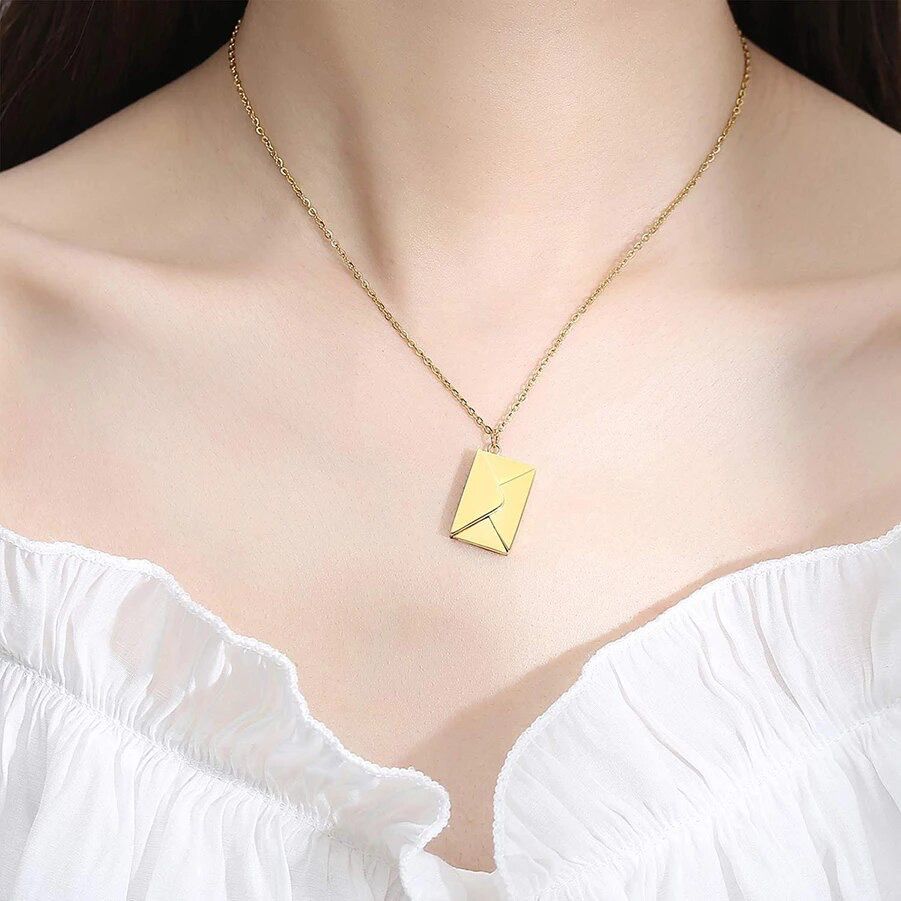 ✨  Love Letter Necklace – The Perfect Valentine's Gift! 💖