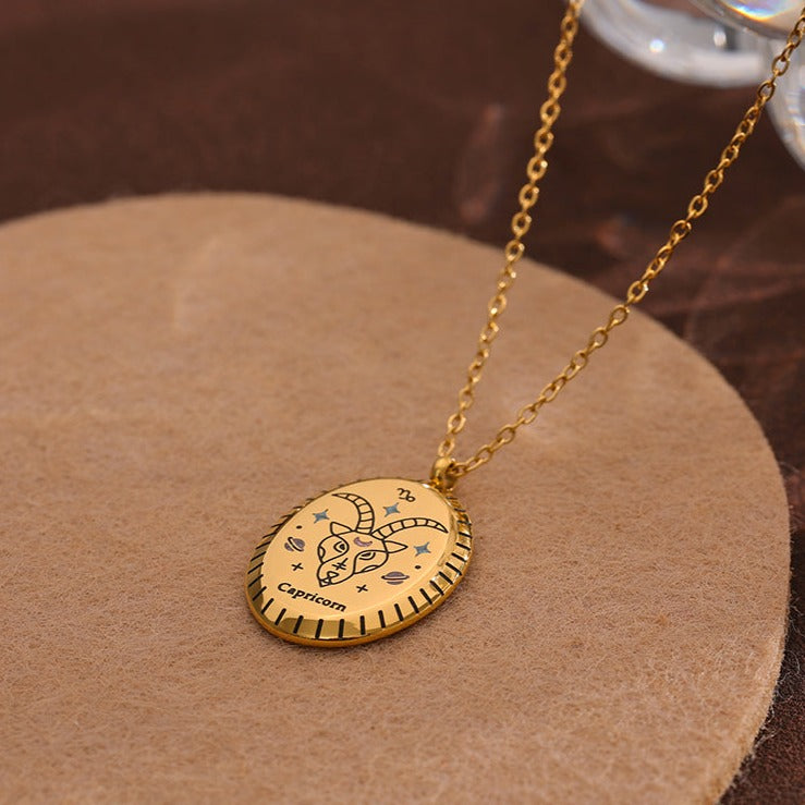 ZODIAC Elegant NECKLACE 18K GOLD PLATED