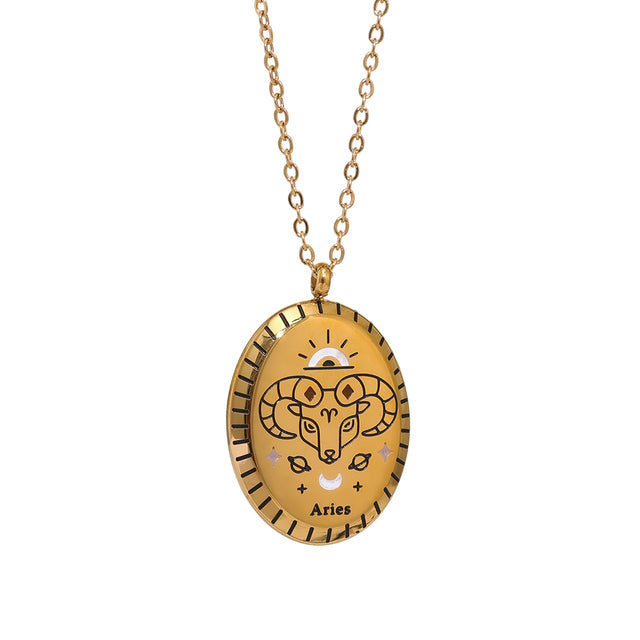 ZODIAC Elegant NECKLACE 18K GOLD PLATED