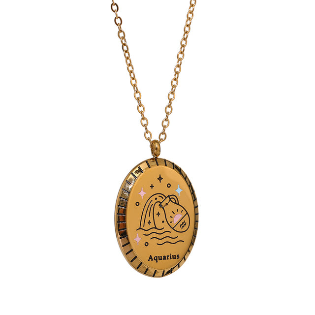 ZODIAC Elegant NECKLACE 18K GOLD PLATED