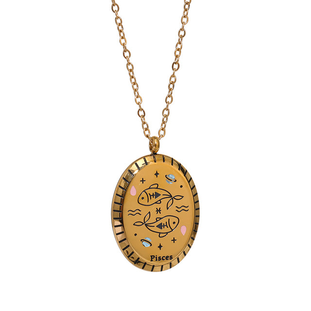 ZODIAC Elegant NECKLACE 18K GOLD PLATED