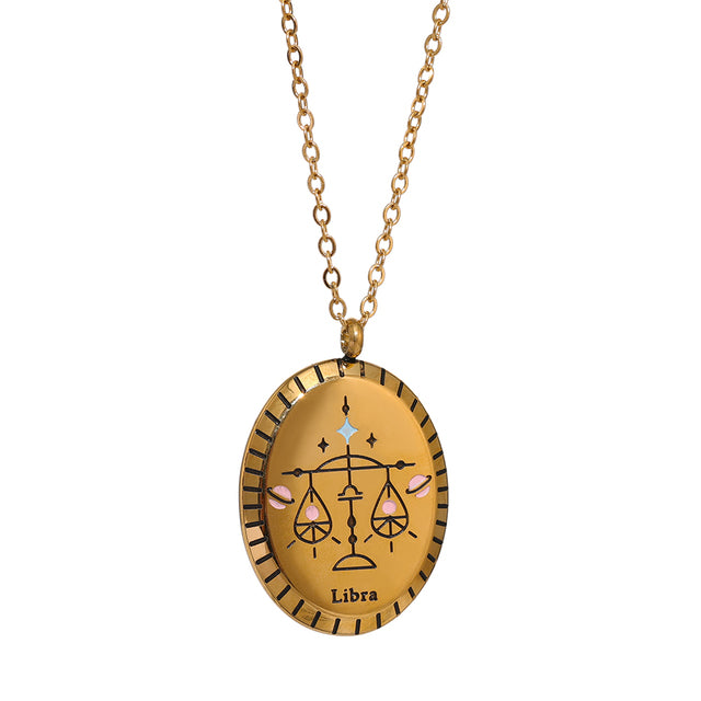 ZODIAC Elegant NECKLACE 18K GOLD PLATED