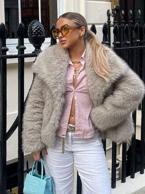 Snowfall Luxe Plush Coat