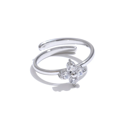 Zirconia flower Ring