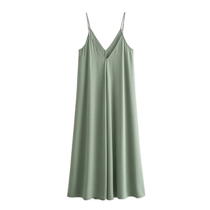 Midnight Drape Backless Maxi – Summer Seduction