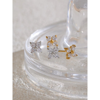 Zirconia Flower earrings