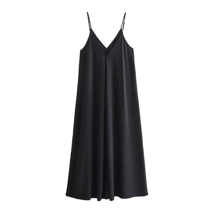 Midnight Drape Backless Maxi – Summer Seduction