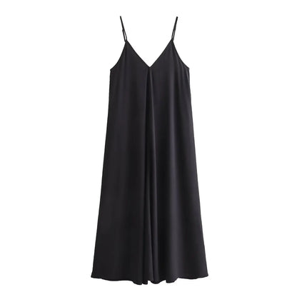 Midnight Drape Backless Maxi – Summer Seduction