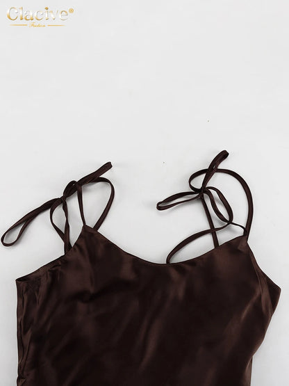 Classy Allure Satin Maxi – Backless Elegance in Motion