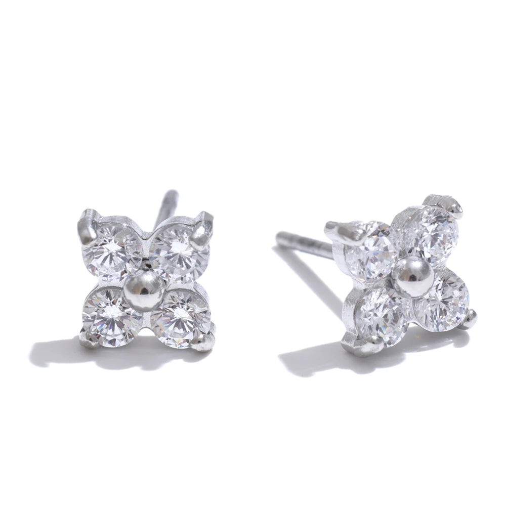 Zirconia Flower earrings