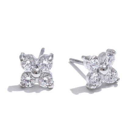 Zirconia Flower earrings