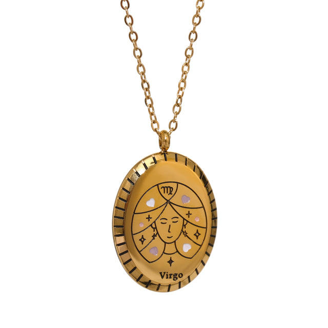 18k gold deals zodiac necklace